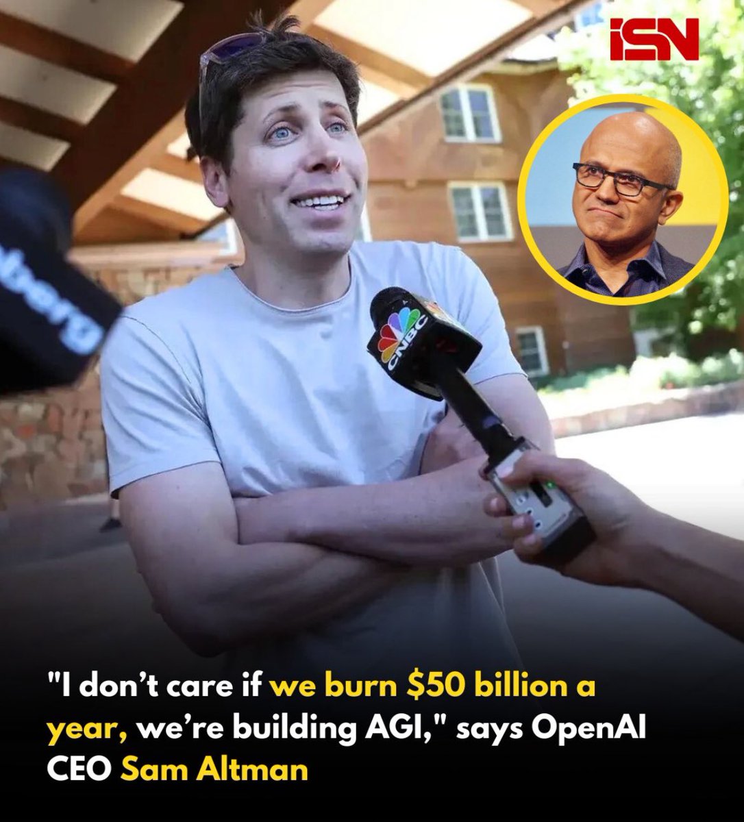 Sam Altman says - “I don’t care if we burn $50 billion a year, we’re building AGI”.

What’s your opinion on this? 
What do you think we can do better with $50 billion? 

#samaltman #OpenAI #AGI
