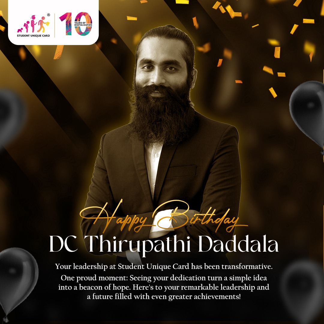 🎂 Happy Birthday, DC Thirupathi Daddala! 

Warmest wishes to our visionary CEO on your special day! Your innovative spirit and unwavering dedication continue to guide and inspire us all. May this year be filled with countless blessings, and successful endeavors.

#HappyBirthday