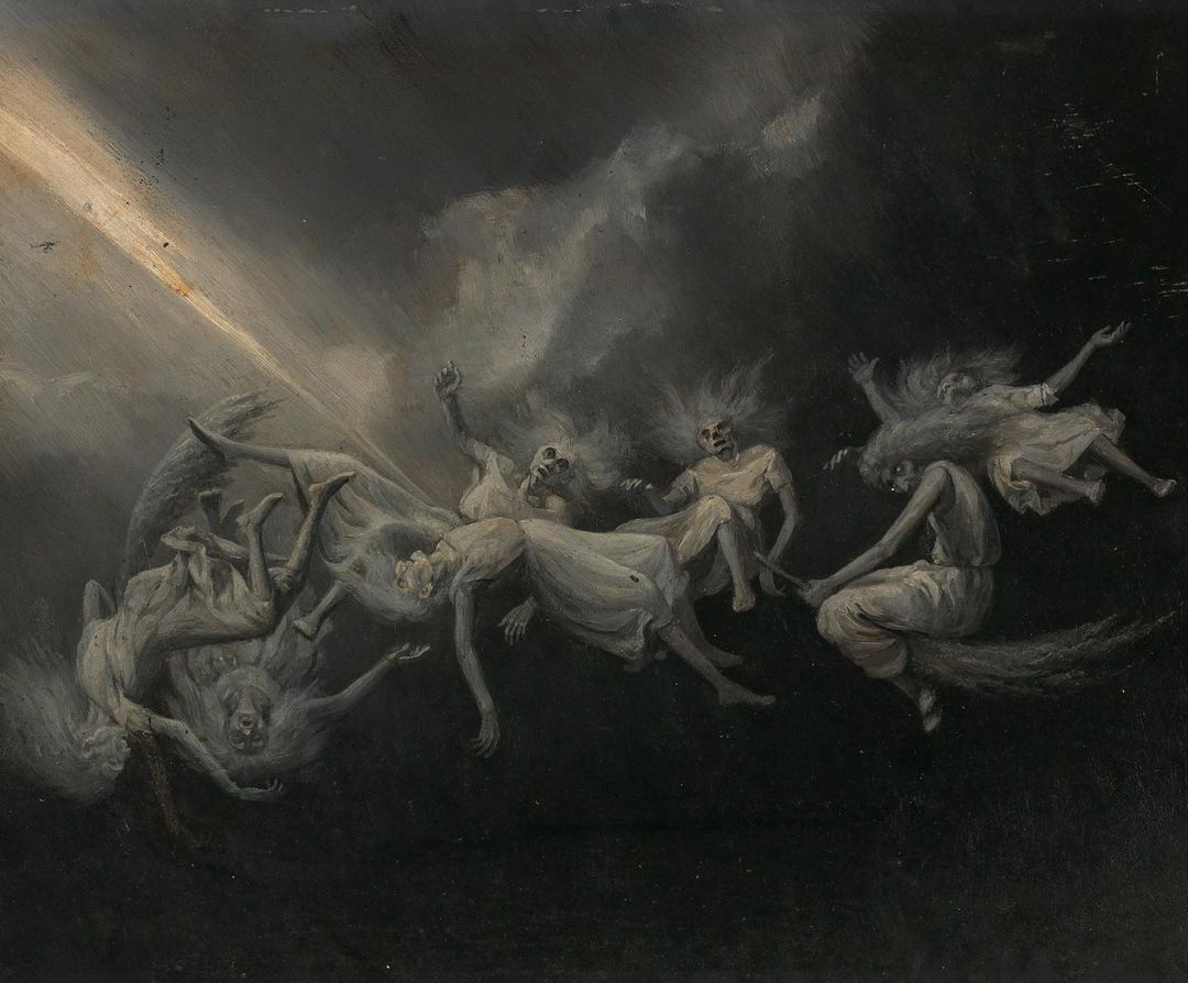 Lightning Struck a Flock of Witches by William Holbrook Beard