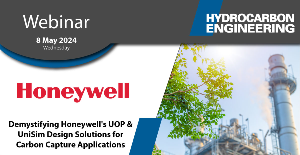 Our webinar with @honeywell is next week: bit.ly/4d0eolE

Join us as Honeywell’s experts demystify Honeywell's UOP & UniSim design solutions for carbon capture applications!

#CarbonCapture