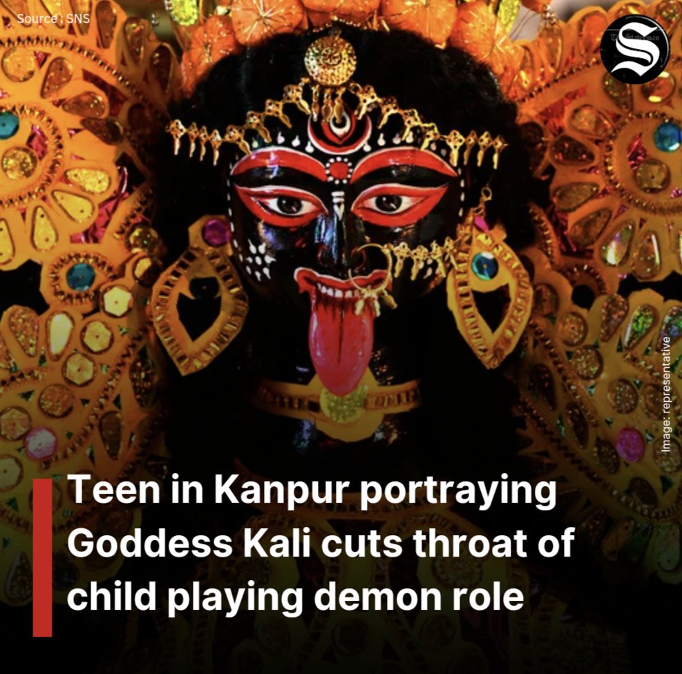 An 11-year-old boy died in Kanpur, Uttar Pradesh, after another boy, portraying Goddess Kali, slit his throat during a role-playing incident on Wednesday.

#crimenews #TheStatesman