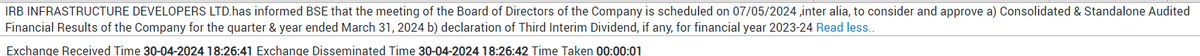 #IRB 

When a stock is ready to breakout + Fakeouts eliminated weak hands already + Inside Bar day => Must Buy on breakout unless result is soon.. 

Yes Numbers on Tuesday 7th.. So lets wait!  

#priceaction #breakoutstocks #stockstobuy #breakoutstock #investing #growthstocks