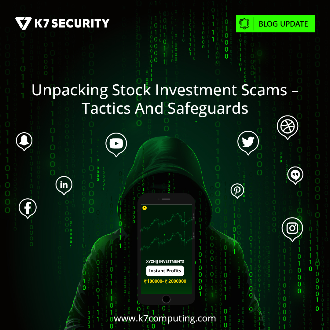 Dive into the dark side of tech with our latest blog! Uncover how scam stock investment apps are the new predators, tricking users out of millions. Learn how to spot and stop them. Read more: blog.k7computing.com/unpacking-stoc…
#InvestmentScams #TechAwareness #ShareMarketFraud #InfoSec