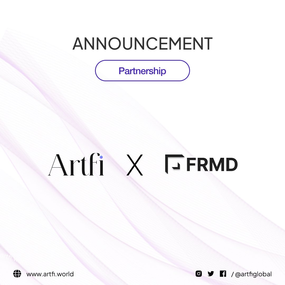 Excited to partner with FRMD! 🚀 They're taking digital asset showcasing to the next level, creating displays that truly honor your digital treasures. #DigitalInnovation #Artfi #nfts