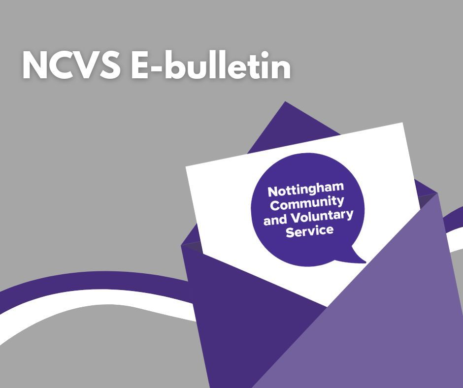 The latest edition of our fortnightly e-bulletin is now live, read it here: buff.ly/3xTraCu If you'd like to contribute any content to go in our next e-bulletin, 📧 please email communications@nottinghamcvs.co.uk #VoluntarySector #CommunityNews #Newsletter