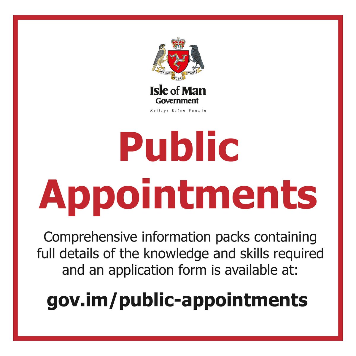 ℹ️ Public Appointment The Council of Ministers seeks to appoint a lay member as Chair to the Public Sector Pensions Authority. Information Pack & Application Form👉 gov.im/public-appoint… 📅 The closing date is 23:59 on Friday 10 May 2024