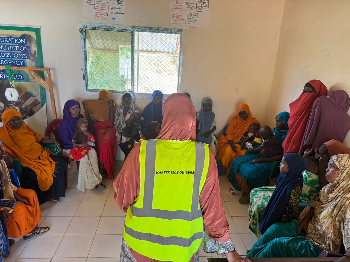 In #Dollow, @IOM_Somalia's protection team went from door to door to raise awareness about: ▶️ Gender-based violence ▶️ Sexual exploitation and abuse ▶️ Response mechanism ▶️ Available services (healthcare, psychosocial support & counseling, legal aid)