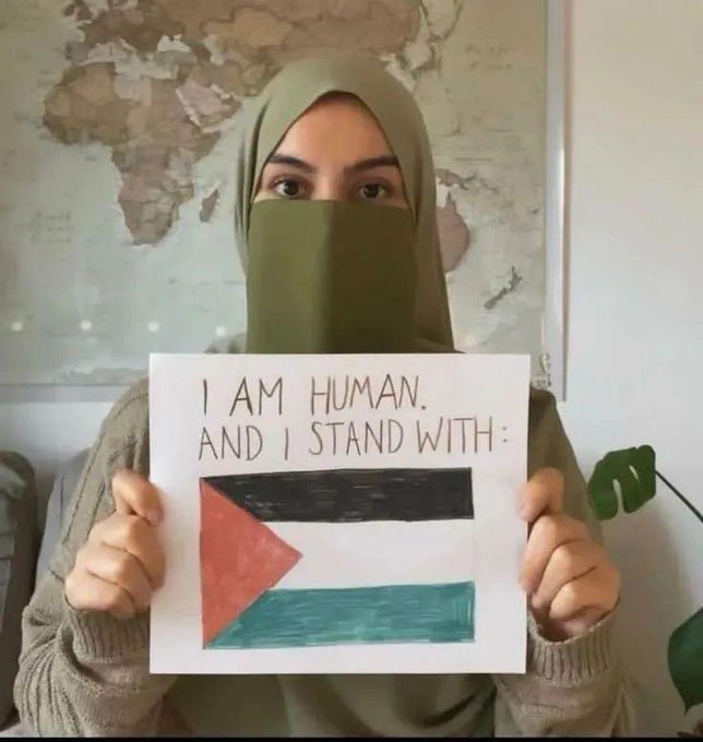 Yes, I am human and I stand with Palestine. 

What about You🫵?