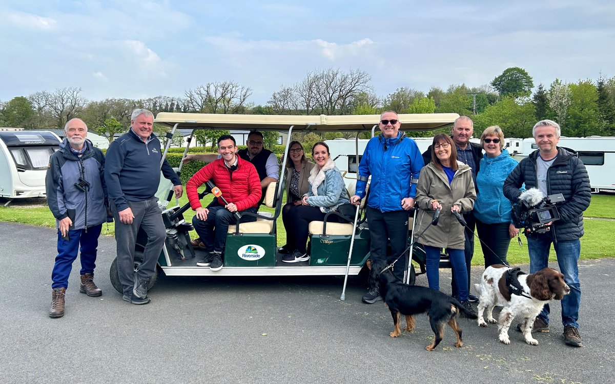 🦮Did you see the #BBC Breakfast show today? 

The focus was #UKholidays, cost of living & the dog-friendly benefits of a #caravanpark, featuring Riverside Caravan Park owner Thomas Marshall, Cumbria Tourism's Gill Haigh, & happy park guests.

💻Catch up on BBC iPlayer. #caravan