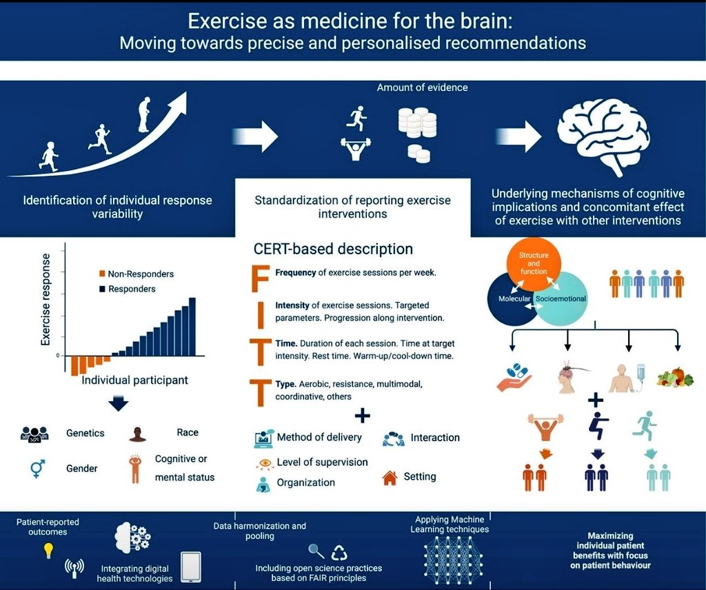 Exercise as medicine for the brain 🧠 
#exercise #BrainHealth #brain #Movement #medicine #medtwitter #PhysicalActivity #physicalhealth #physiotherapy #wellness #HolisticHealth