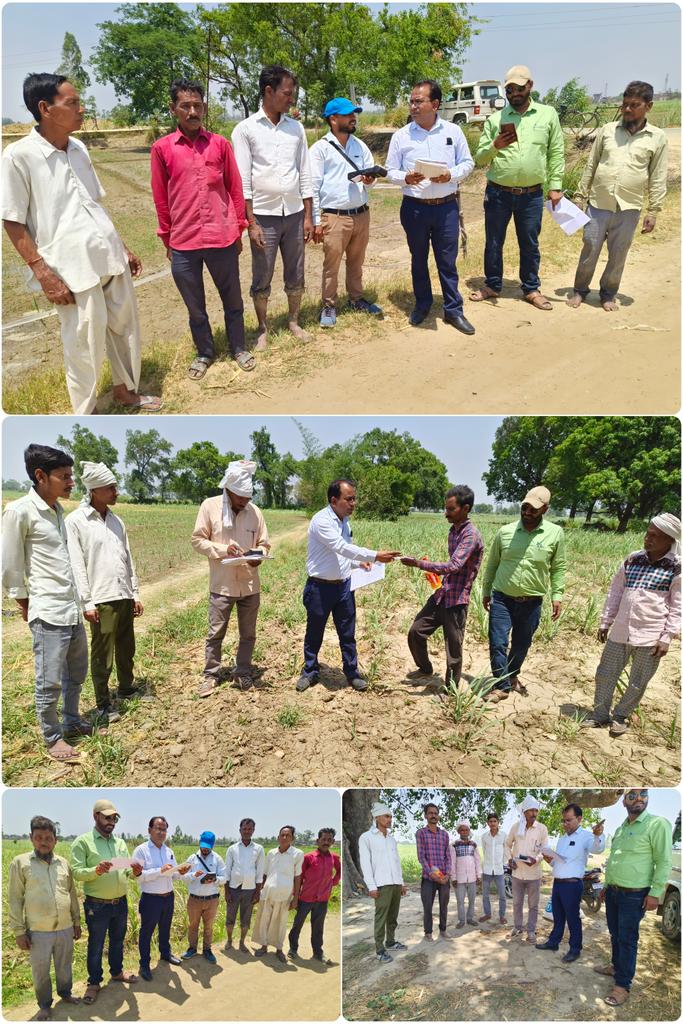 गन्ना विकास परिषद ,मिल एवं समिति क्षेत्र गोला के ग्राम जलालपुर एवं बाहरगंज में चल रहे गन्ना सर्वे कार्य का औचक निरीक्षण किया सर्वे मानक अंतर के साथ सही होते पाया गया और मौके पर उपस्थिति कृषको को पौधे गन्ने कि प्रिंट स्लिप व सर्वे सम्बन्धी महत्वपूर्ण जानकारी दी गयी आशुतोष मधुकर