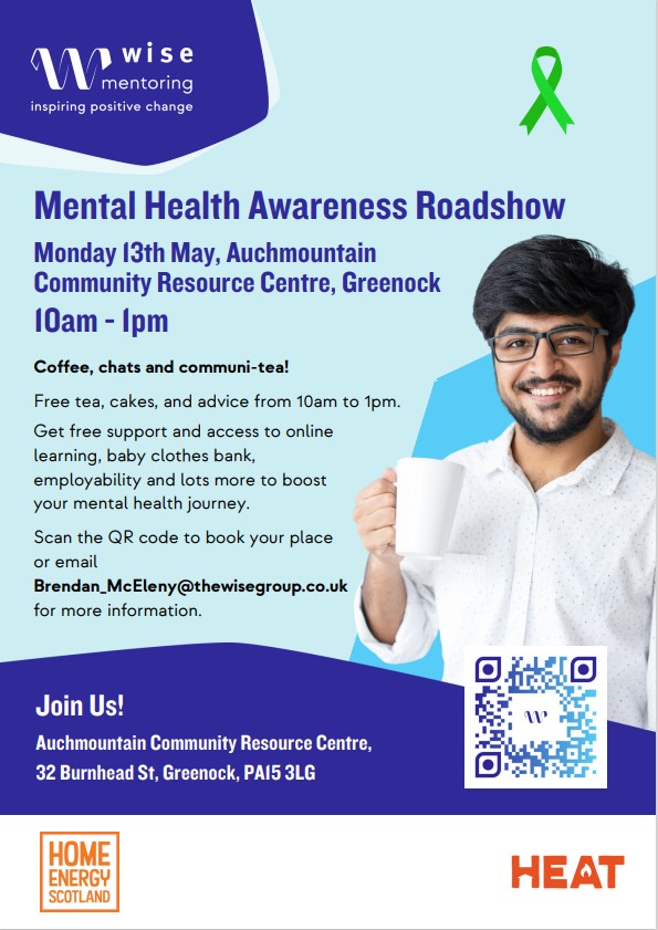 We are so looking forward to attending The Wise Group's Mental Health Awareness Roadshow next week! We will be there all morning at our stall so make sure to come along and say hi! 💜