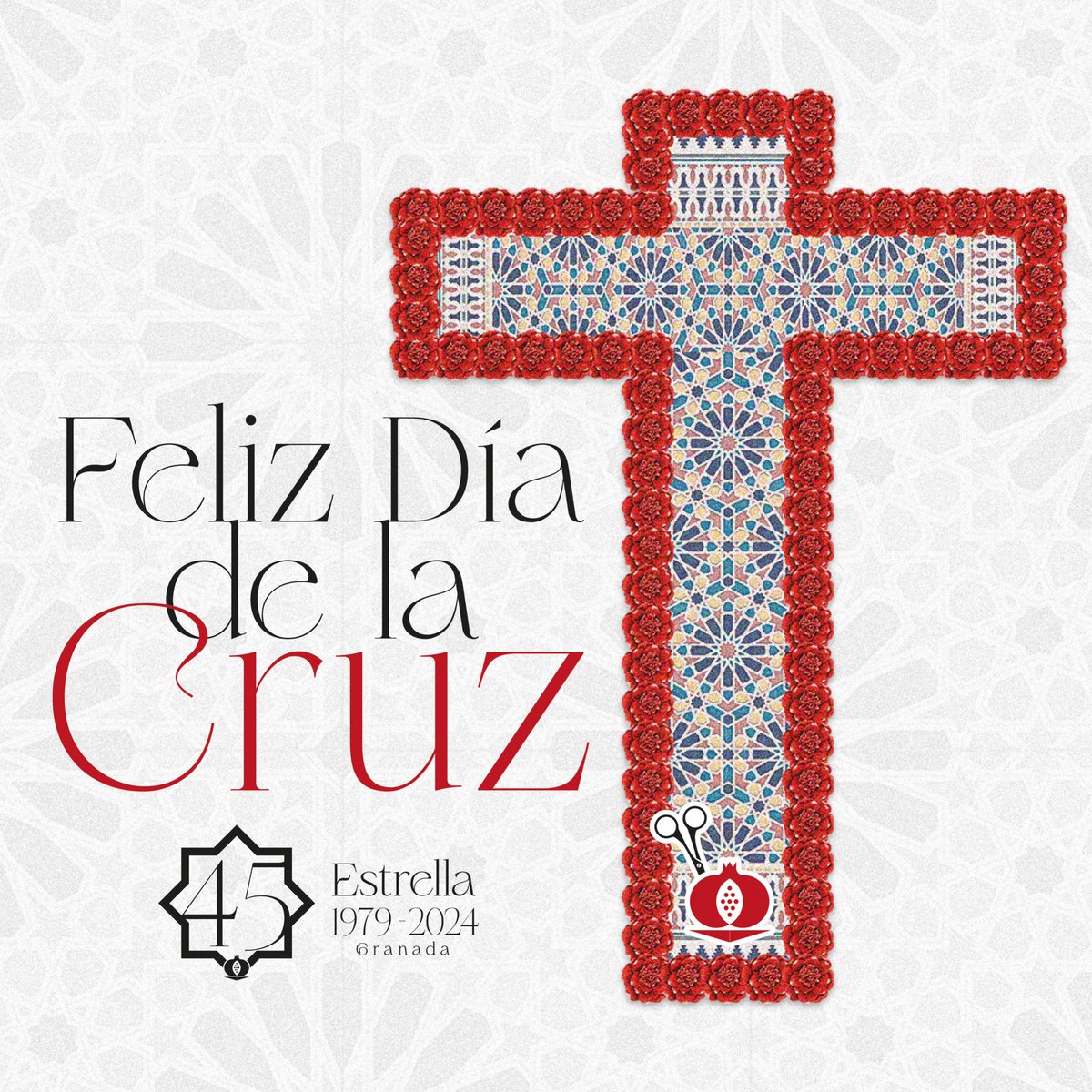 Hoy es un día grande en nuestra ciudad... La cruz que porta Nuestro Padre cada Jueves Santo se reviste de claveles para la festividad del dia de la Cruz. ¡Feliz día de la Cruz! #SuenaLaDecana45