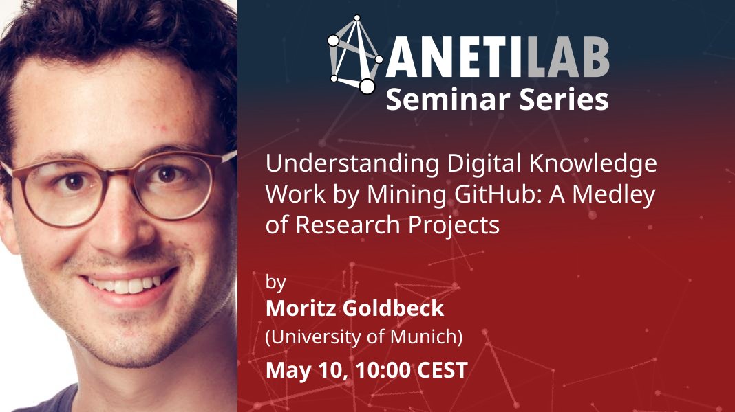 Join Moritz Goldbeck @MoritzGoldbeck from the University of Münich @LMU_Muenchen & @ifo_institut in the upcoming @AnetiLabs seminar focusing on digital knowledge work on GitHub! May 10, 10:00 CEST Subscribe at anet.krtk.mta.hu/seminars/