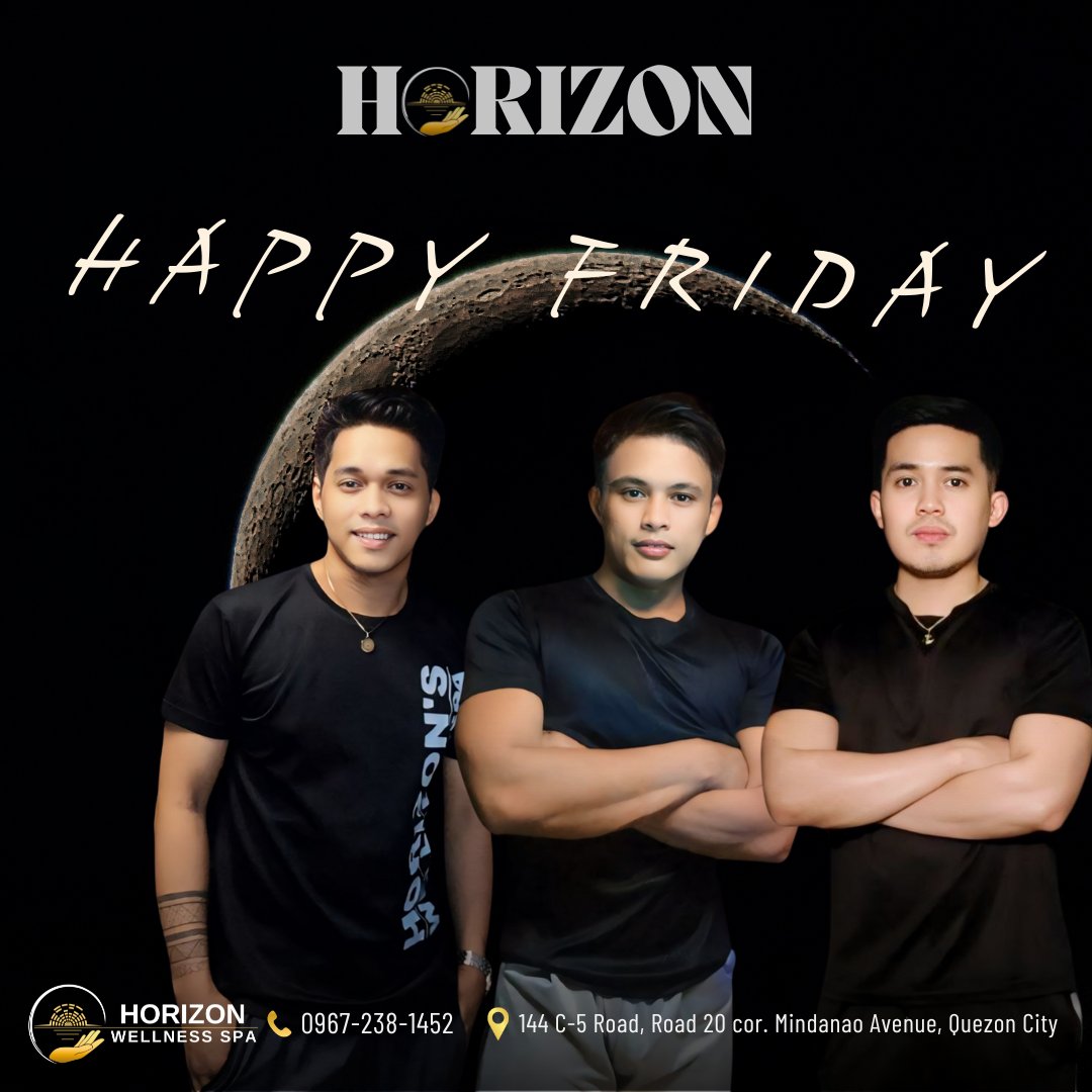 HorizonSpa_'s tweet photo. It's Happy #ComebackFriday at Horizon Spa! 🎉
Finish this week strong with a relaxing massage that will leave you feeling refreshed and ready to enjoy the weekend. 😌
To book an appointment, contact us at 09672381452. https://t.co/spHrhVSSxI