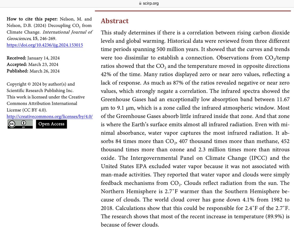 How many more papers are needed to show that CO2 does not drive the climate?
#ClimateBrawl #ClimateScam #ClimateCrisis #ClimateEmergency