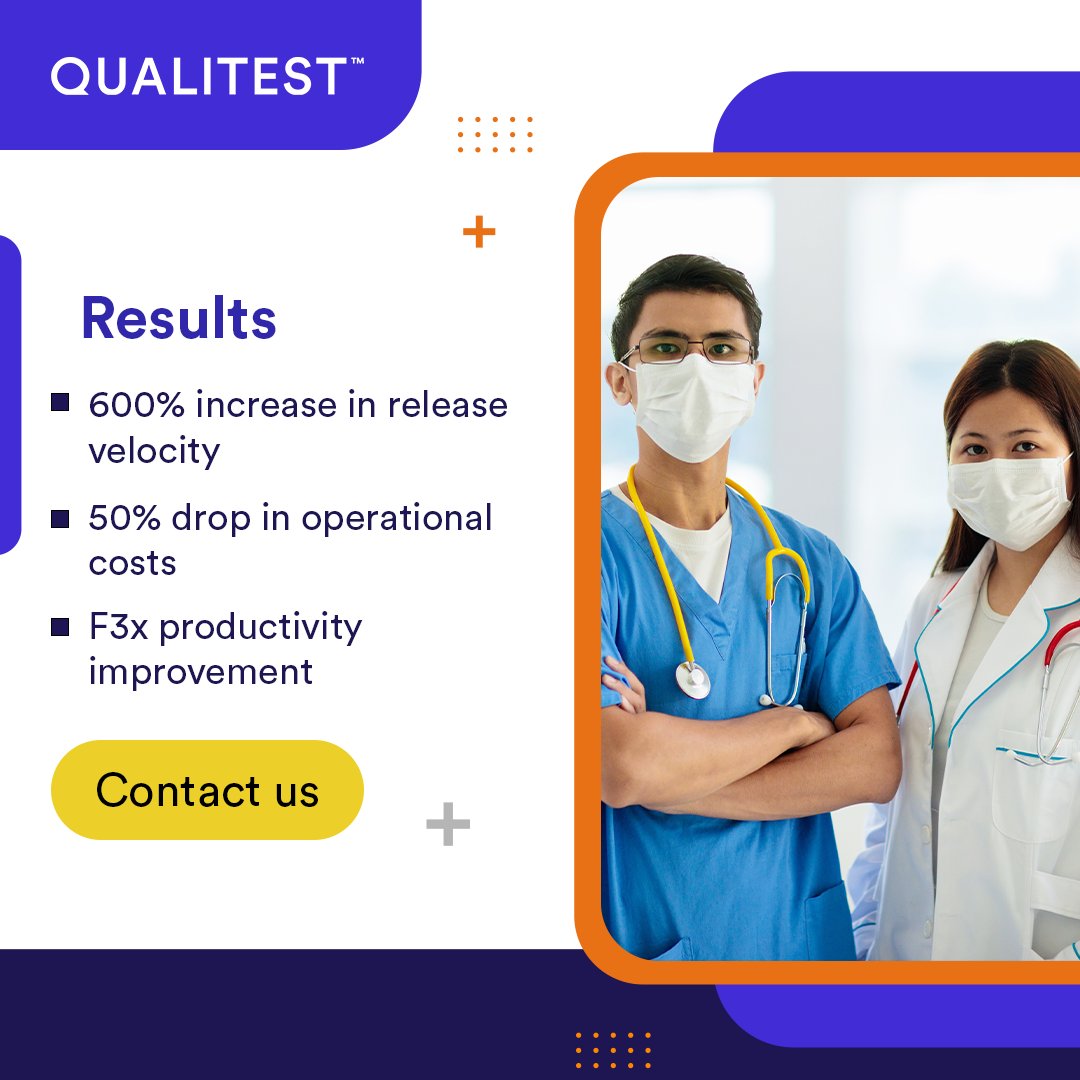Discover how we helped a top US healthcare provider specializing in data analytics and cost management solutions achieve a 600% increase in release velocity.
Read our case study here bit.ly/3uwLLLA
#DevSecOps #AgileTransformation #QualityEngineering