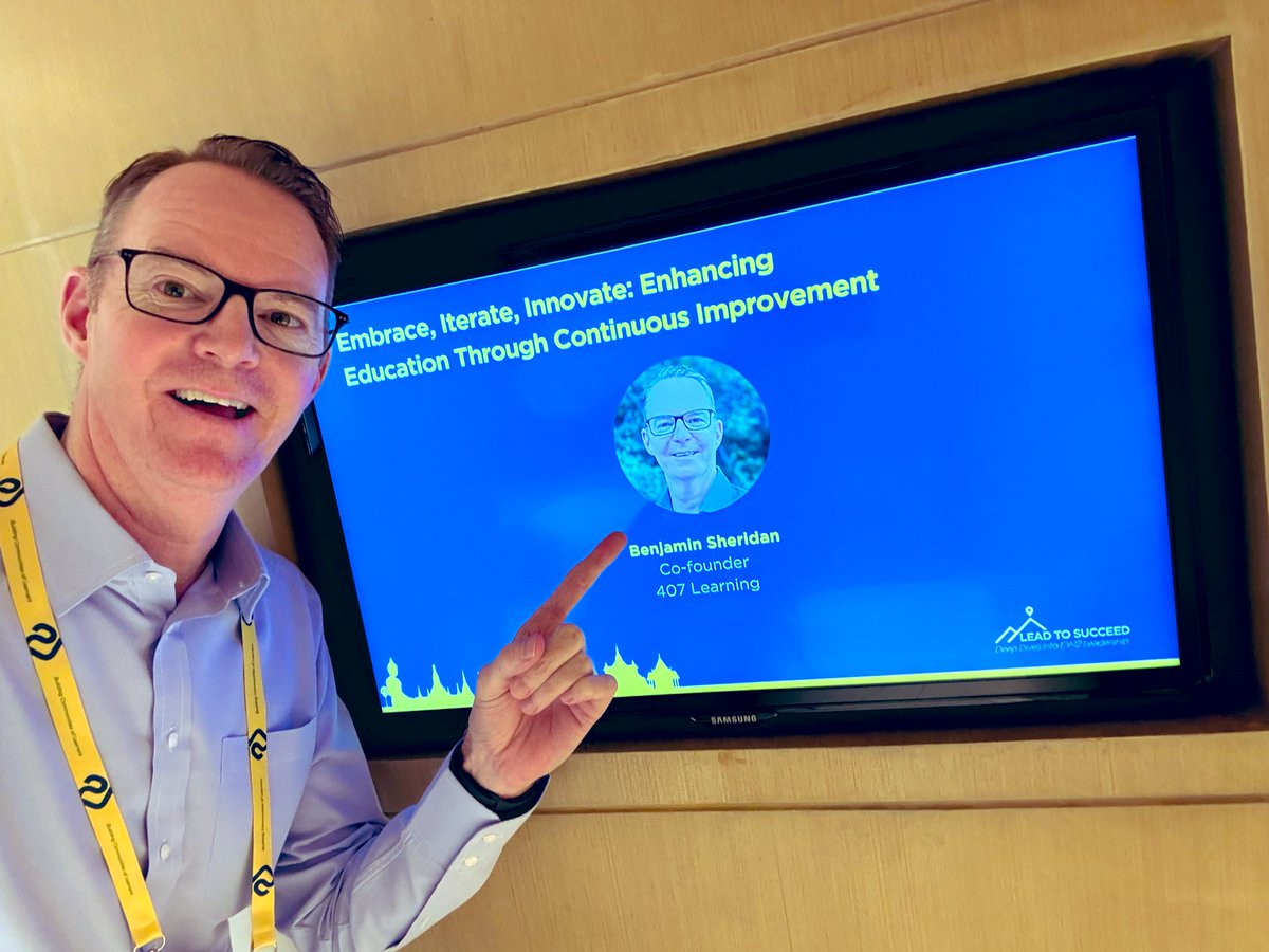 Benjamin Sheridan (@b_sheridan) on Twitter photo Excited to offer my first session here at Lead to Succeed.
#leadership #schoolleadership #edleadership
#L2S <a href="/4_zero_7/">407 Learning</a> <a href="/21cli/">21st Century Learning</a> Excited to offer my first session here at Lead to Succeed.
#leadership #schoolleadership #edleadership
#L2S <a href="/4_zero_7/">407 Learning</a> <a href="/21cli/">21st Century Learning</a>