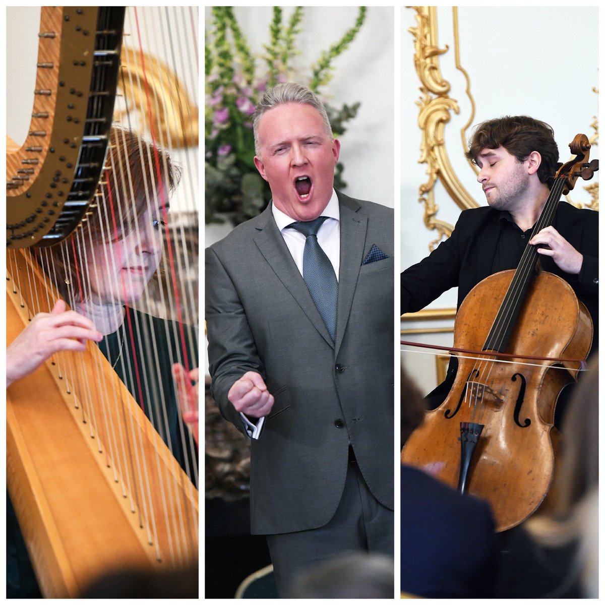 Full house @IrelandEmbGB last night for a celebration of @HeritageIrish’s 50th anniversary and longstanding partnership with the @B_V_O_F. Great performances from @jeankellyharp @GavanRing & Jayden Lamcellari. Congratulations & well done to @JimKirby7 & team 👏☘️🎶