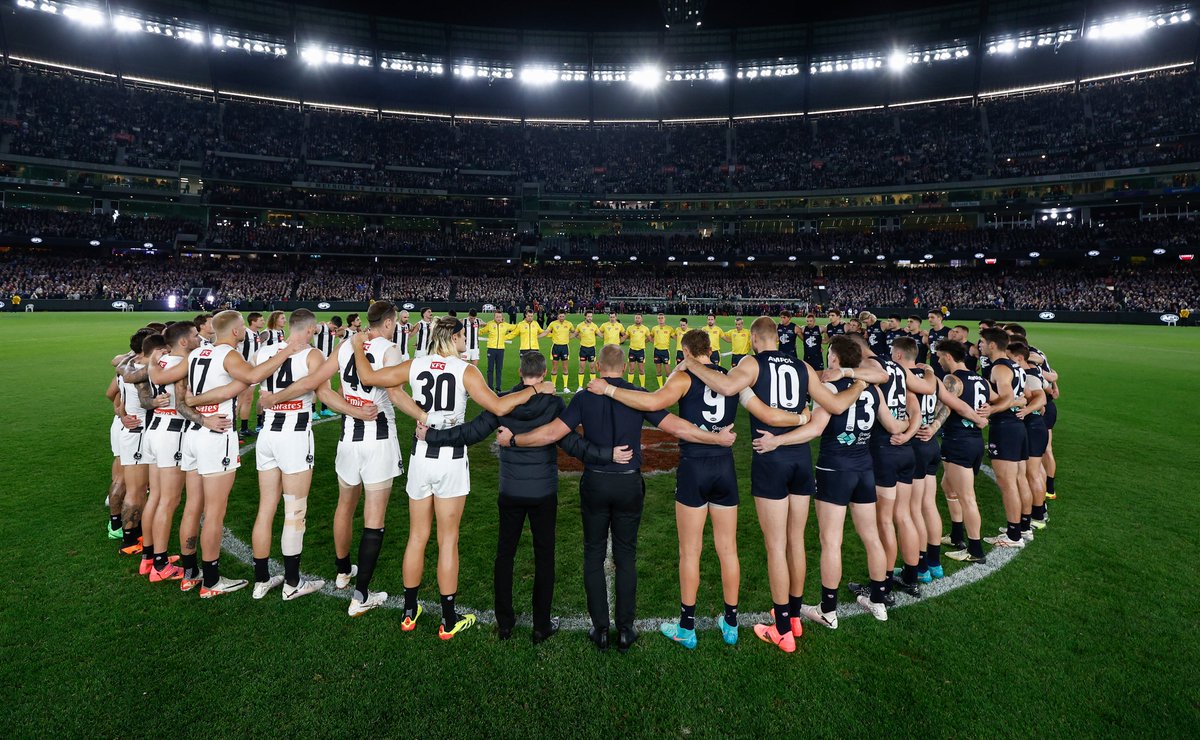 CollingwoodFC's tweet image. When it comes to violence against women, the only acceptable figure is zero. We have a collective responsibility to call it out and say, you can prevent it, against women, against your daughters, mothers, sisters, friends and colleagues.