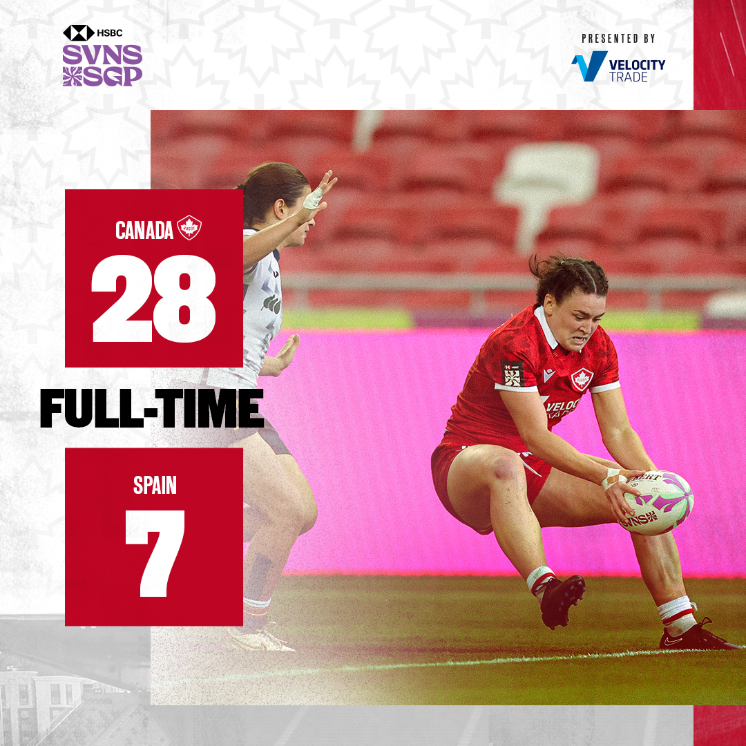Canada gets the W 🙌🇨🇦 Next for Canada’s Women’s Sevens Team 👉 Pool play match vs New Zealand ⏰ 9:06pm PT (May 3) / 12:06am ET (May 4) 📺 Watch LIVE on TSN+ #RugbyCA | #OneSquad