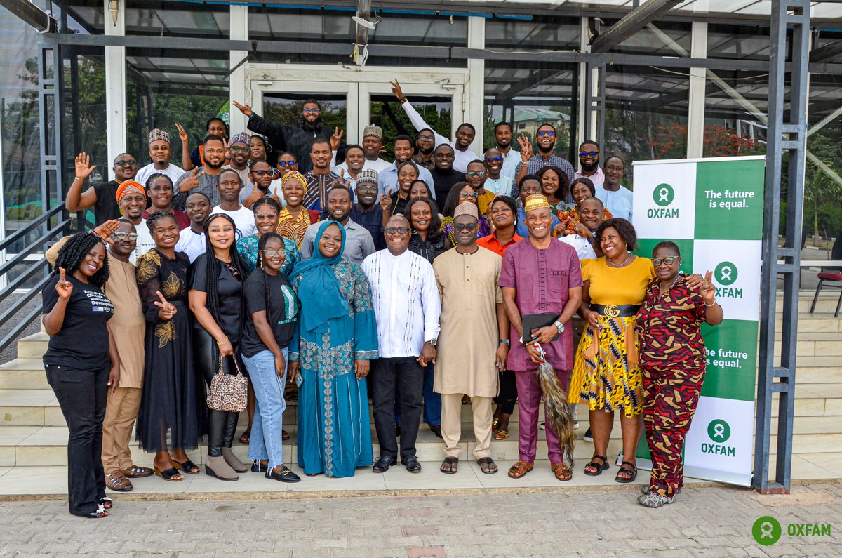 Stronger Together in 🇳🇬! Our #OxfaminNigeria team recently concluded a learning review, reflecting on our #JustEconomies, #AccountableGovernance, #GenderJustice & #Humanitarian programs.  Huge thanks to partners & colleagues for sharing knowledge! #Learning #Development #Nigeria