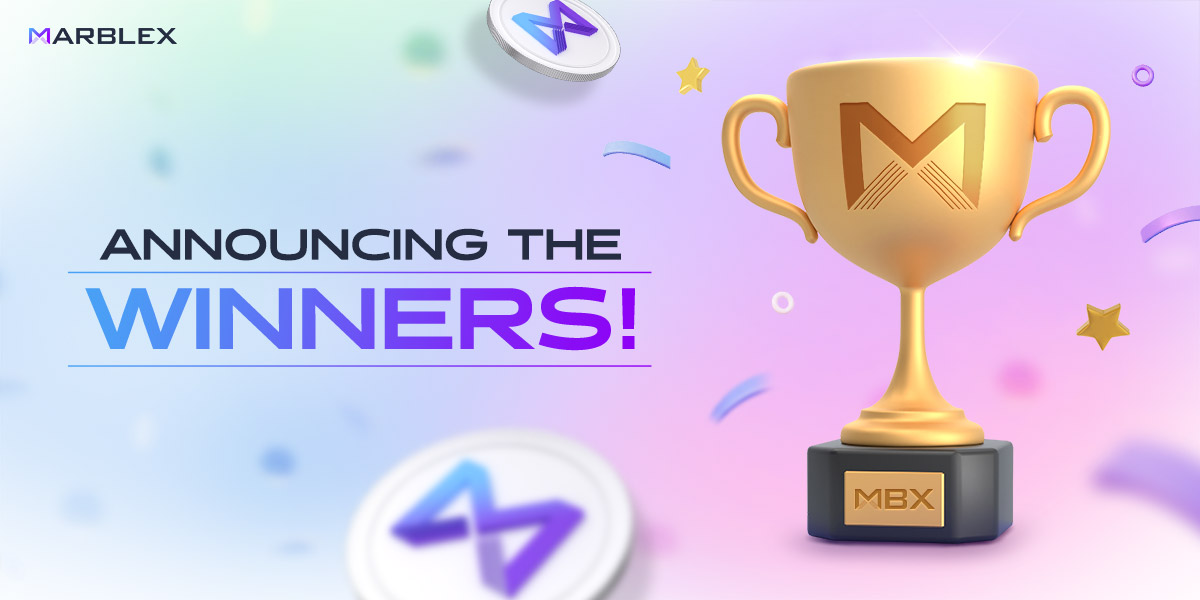 Congratulations, winners🎉🎉 🎈 Event Name: MARBLEX x Batching.ai Collaboration! For the full list of winners, see our Medium page: 👉ntiny.link/_oi1Z Stay tuned for more events and updates! #MARBLEX #Blockchain #Crypto #MBX