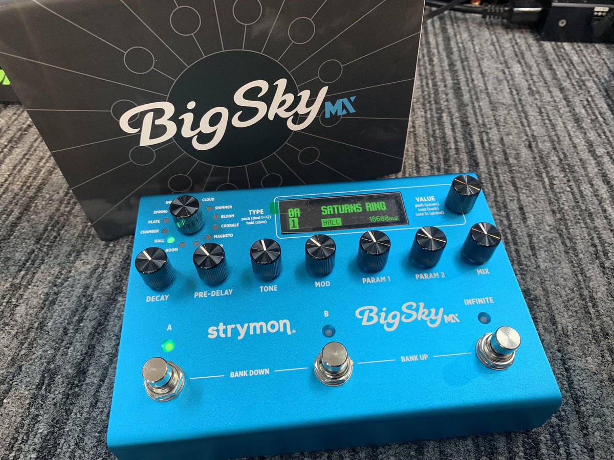 キター♪───Ｏ（≧∇≦）Ｏ────♪
本日発売！！

#strymon の新製品！
Bigsky MX

ぜひお試しください♪
ikebe-gakki.com/Form/Product/P…