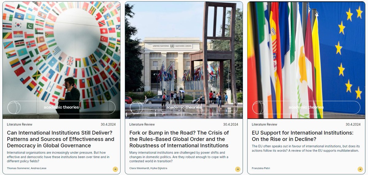 📣 Out now: ENSURED's 1st publications! Multilateralism is said to be in crisis. But many big challenges demand cooperation between states. Where does this leave us? Our 3 lit reviews investigate the state of global governance for a changing 🌍. 👉 ensuredeurope.eu/publications