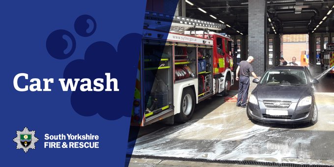 We have not one but two charity car wash events taking place next Saturday (11 May): ▪️Rotherham Station (Fitzwilliam Road, Eastwood, Rotherham, S65 1ST) 10am–4.30pm ▪️Birley Station (Moor Valley, Sheffield, S20 5FA) 10am–4pm They're both in aid of The Fire Fighters Charity.