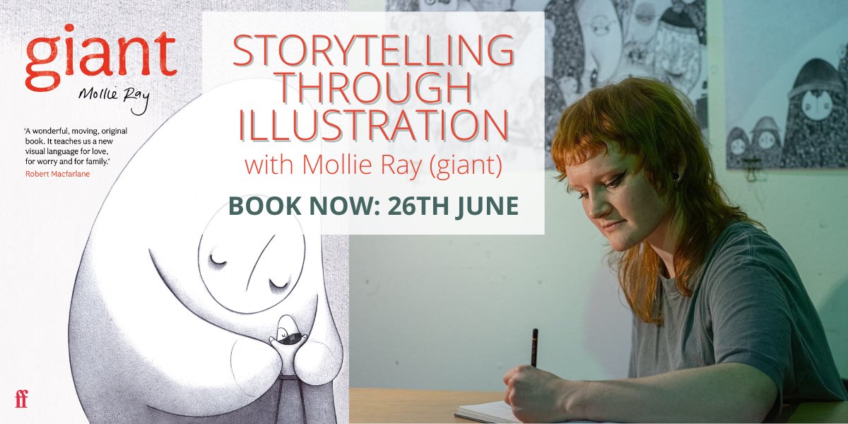 Are you an #illustrator? Then come along to our masterclass with @themollierayway where she will delve into crafting compelling images, creating character, setting & narrative visually, bringing words into the picture and getting published! Book now: bit.ly/49tEx9D