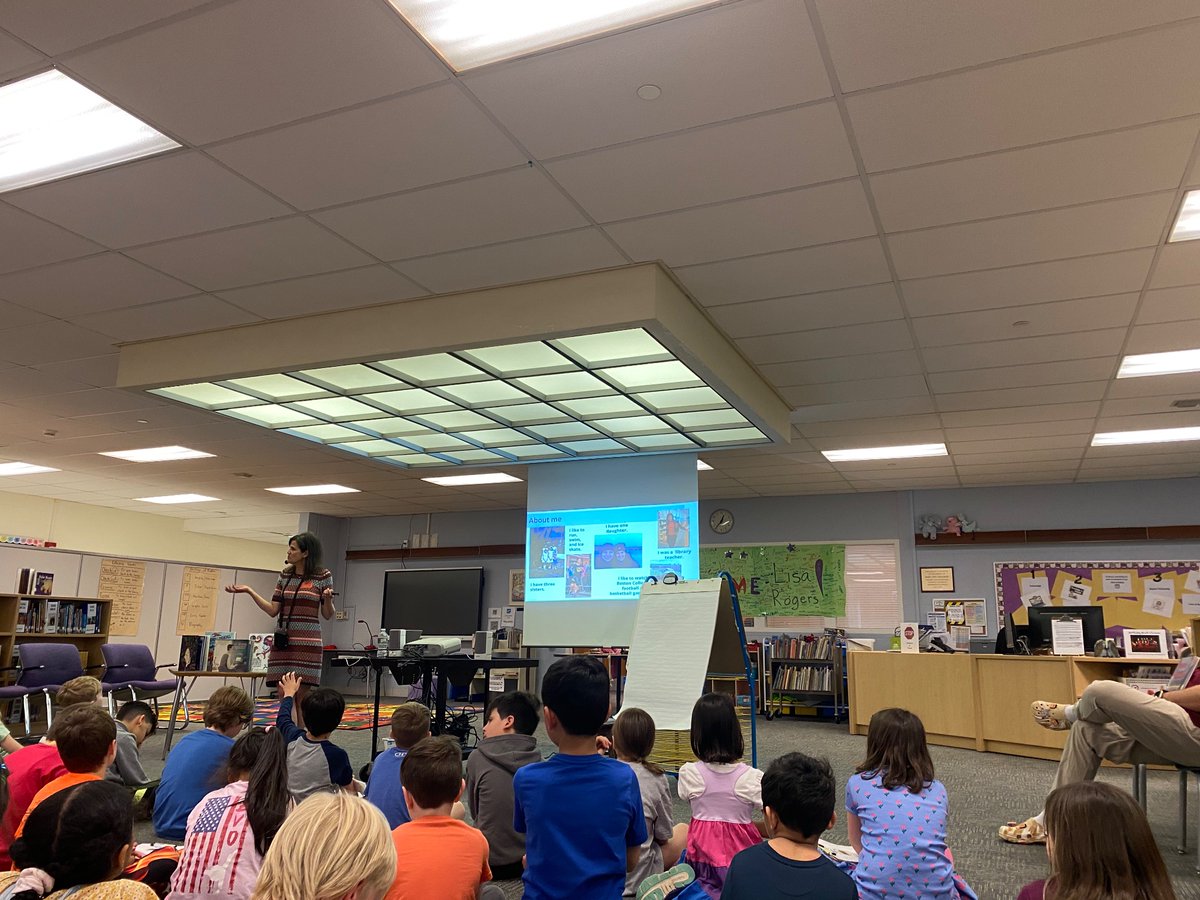 Loved having author (and former colleague❤️) @LisaLJRogers visit our K-3 students at Hastings yesterday to talk with them about books, writing, and finding their own voices. Such a wonderful day!