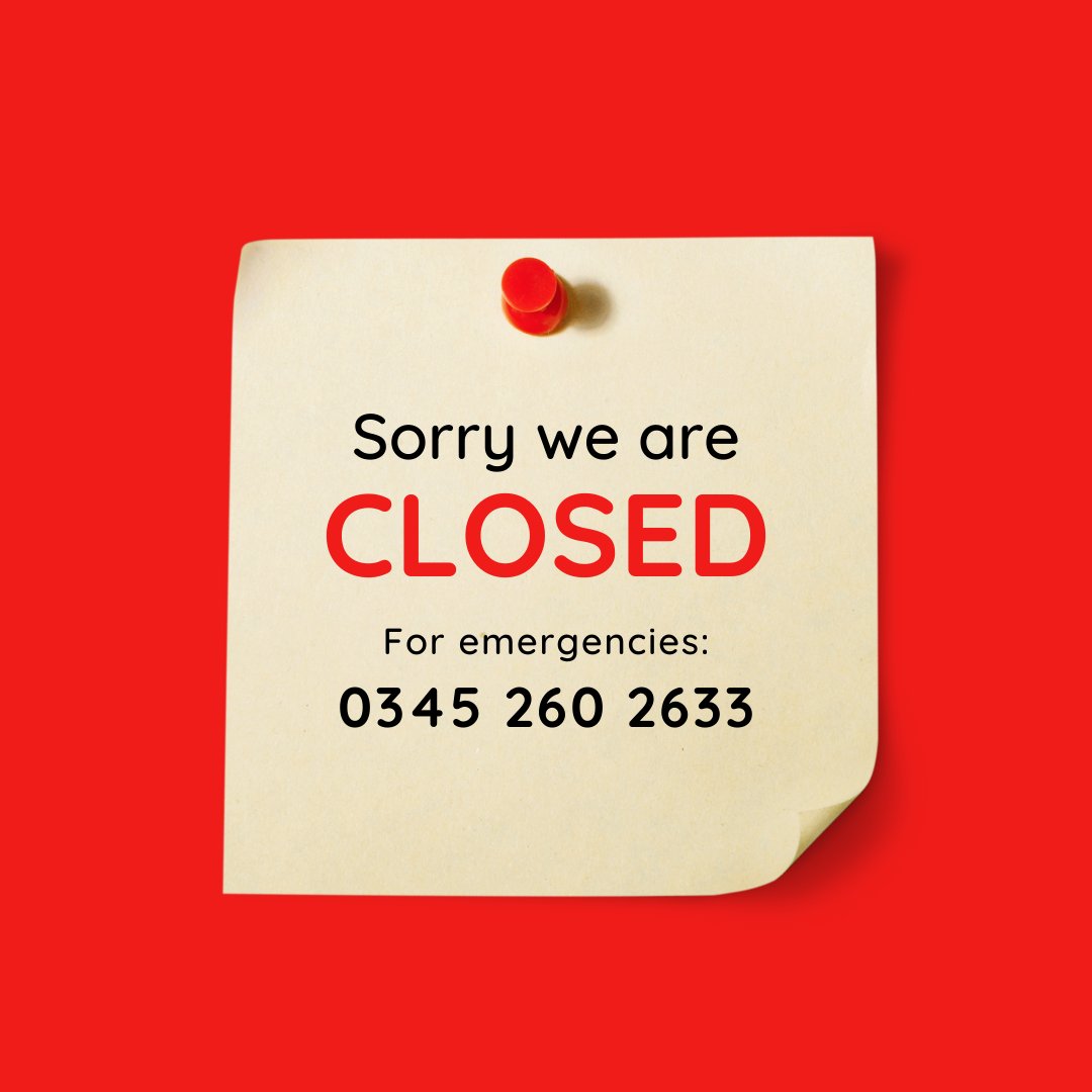 As we head into the #MayDay2024 bank holiday, our office is now closed until Tuesday (7 May), when #TeamCynonTaf will be back. 

If you have an emergency in your home, please contact our out-of-hours support on 0345 260 2633.