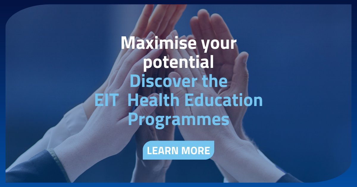 4 education programmes from @EITHealth open to applications 👇 eithealth.eu/what-we-do/our… 1️⃣ Top Female Founders Summer School - Apply by 6 May 2️⃣ Digital Medical Devices Summer School - Apply by 31 May 3️⃣ AIProHealth - Apply by 2 or 16 June 4️⃣ Master Degree Health Data Science