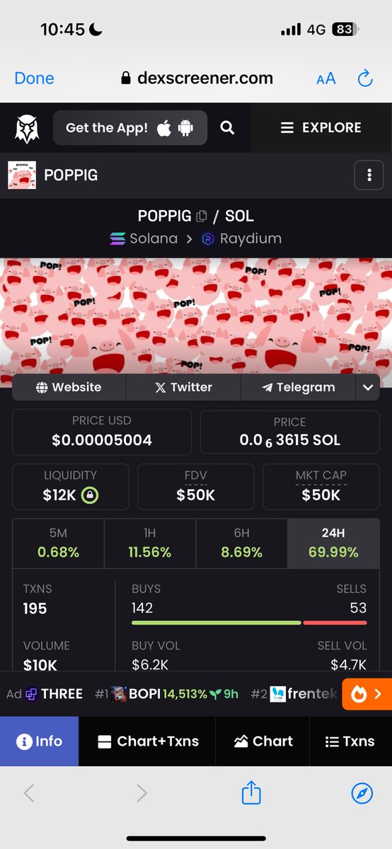 $POPPIG 

50K SMASHED💥🐷🚀

NEXT GOAL - 100K 🐷🔥

#doge #investment #nft #binance #shitcoin #cryptoworld #shibainu #cryptocurrencies #meme #blockchaintechnology #eth #cryptomarket #hodl #bitcointrading #cryptomemes #memecoins #trader #shibarmy #bitcoinvalue #coinbase #metaverse