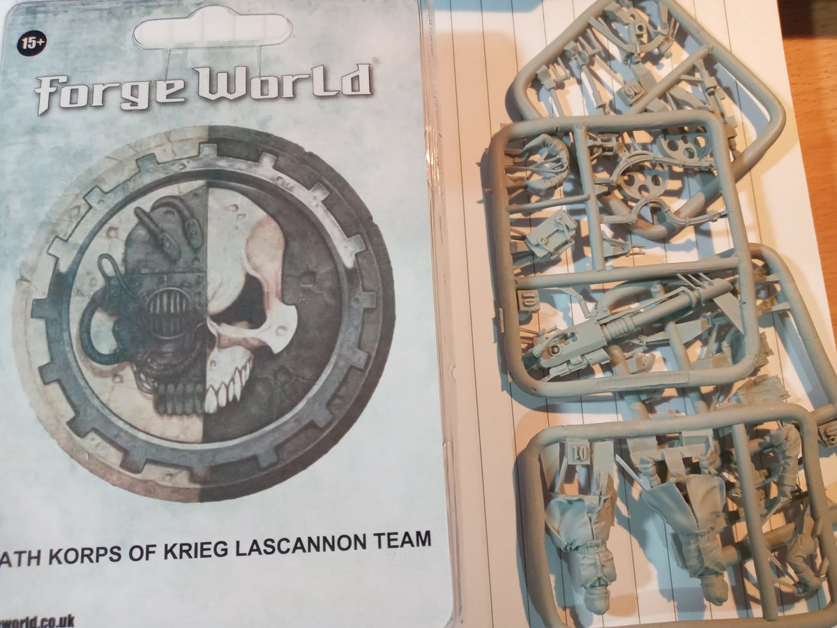 Huh, so this was unexpected - ordered a Krieg lascannon for some conversion work, expected resin but actually 'finecast'. @Leaky_cheese have you any experience of this? Also, clearly heavily doused in release agent from the feel of it