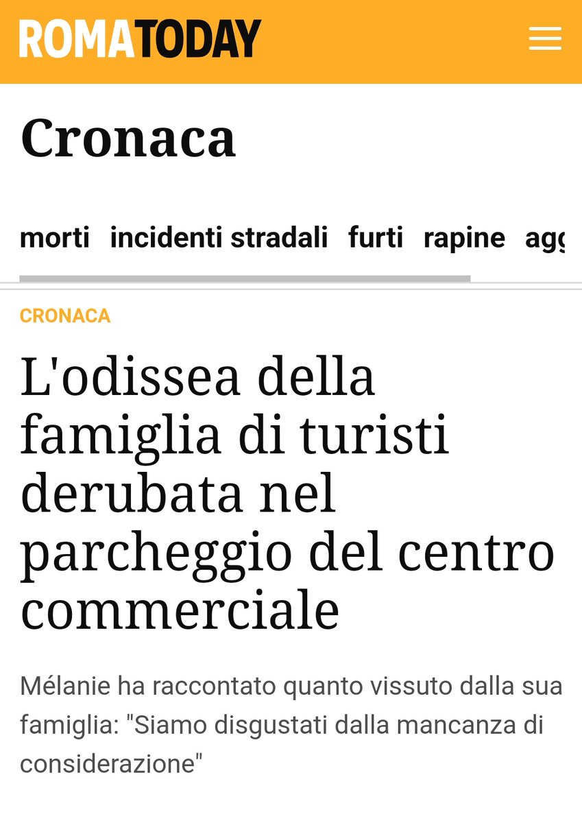 I poveretti, dopo aver visitato diverse tappe, Abruzzo, toscana, ecc, sono stati 'battezzati' al centro commerciale di Roma Est.... 🤦