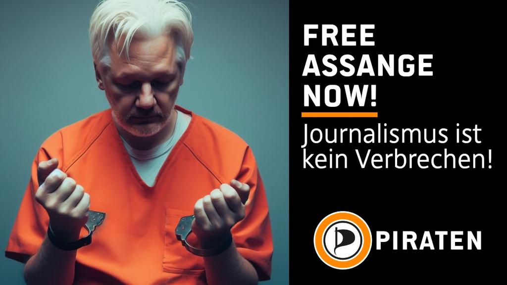 Zum internat. #TagDerPressefreiheit erinnern wir #PIRATEN daran, dass #Assange seit 1.850 Tagen in Haft sitzt & ihm eine Auslieferung an die USA droht, weil er US-Kriegsverbrechen aufgedeckte. #Pressefreiheit ist kein Verbrechen, ist durch solche Verfahren aber weltweit gefährdet