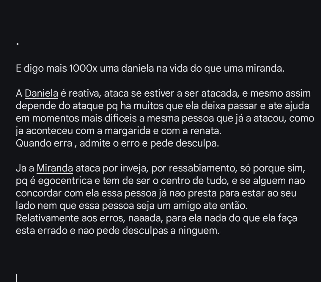 #bbtvi só porque estao sempre a dizer: como é que nao gostas de uma Miranda mas gostas de uma Daniela, pronto aqui está: