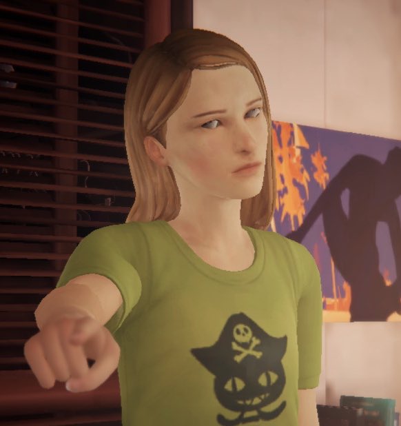 “jefferson is the scariest character in lis” no chloe in the switch version of farewell definitely takes the cake bae. LOOK AT HER EYES @DeckNineGames wtf happened here
