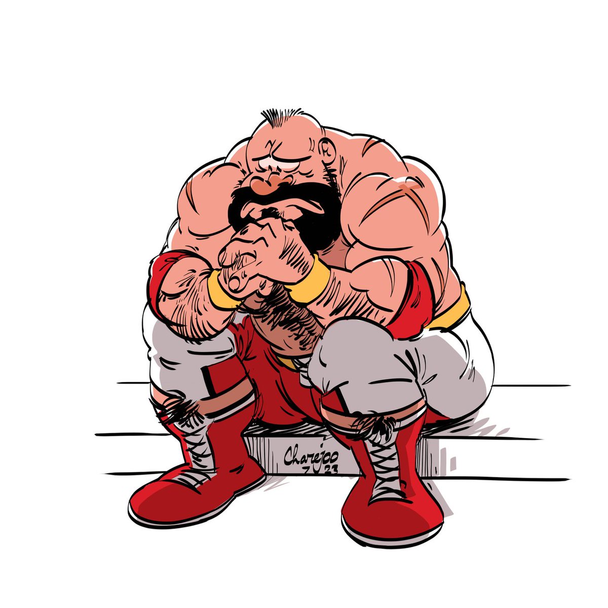 Zangief wonders if lariat will ever have a back hitbox again. #StreetFighter #StreetFighter6 #fanart