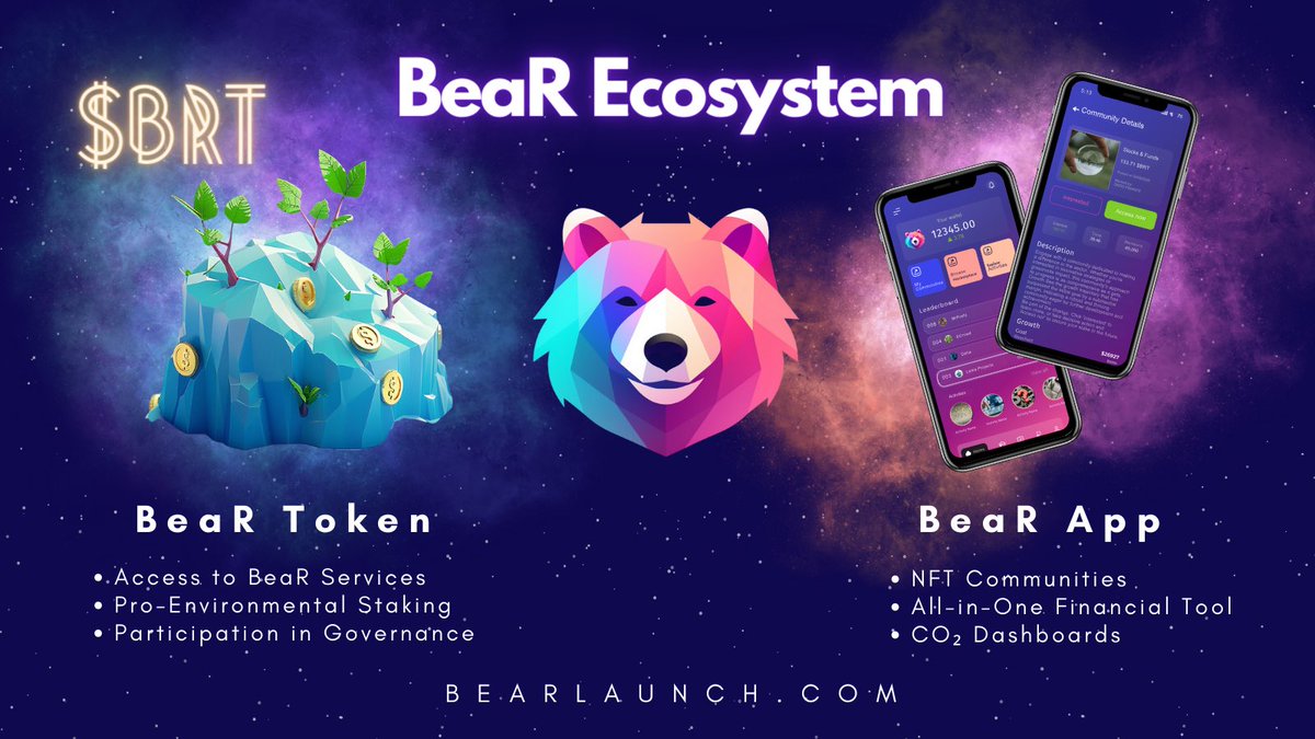 🚀 BeaR Token: Just the tip of the iceberg! 🐻‍❄️🌏 
Get your $BRT now! bearlaunch.com 

Dive deeper into our ecosystem, where unique staking meets exclusive community access through the Bear App. Don't miss out on unlocking endless possibilities! 
#bearecosystem #beartoken…