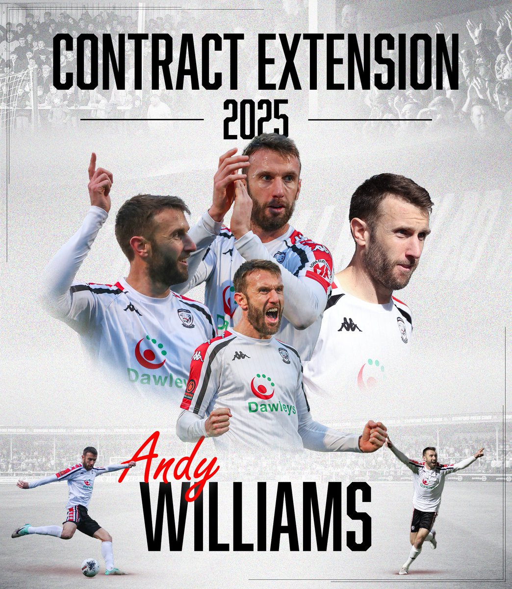 We're delighted to announce that Andy Williams has extended his stay at Edgar Street. ✍️

A goal every 108 minutes last season 🤯 
👉 herefordfc.co.uk/news-andy-will…
#COYW | #OurCity