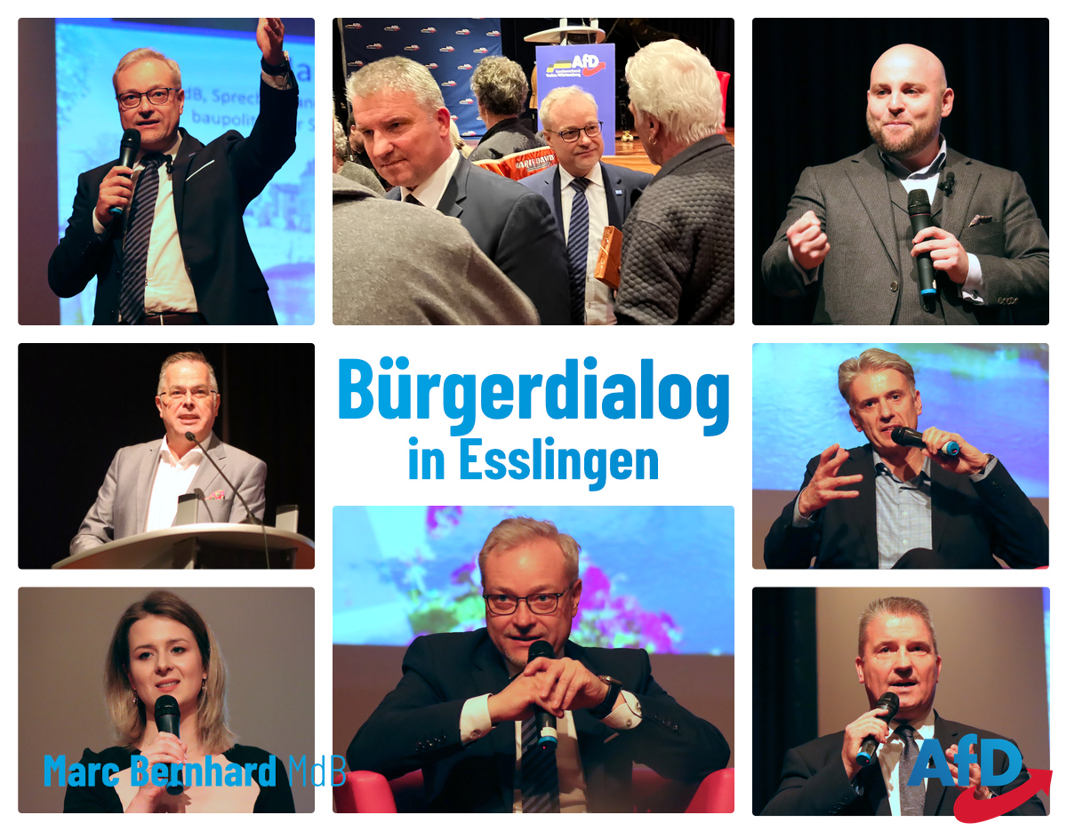 Viele neue Gesichter, tolle Stimmung – Bürgerdialog in Esslingen-Berkheim

Immer mehr Bürger erkennen, wer für den Wahnsinn in 🇩🇪 verantwortlich ist. Nicht die AfD, sondern die #Kartellparteien. Darum: Wählt Mitbestimmung, Rechtsstaat und #Freiheit. Wählt die 180-Grad-Wende! #AfD