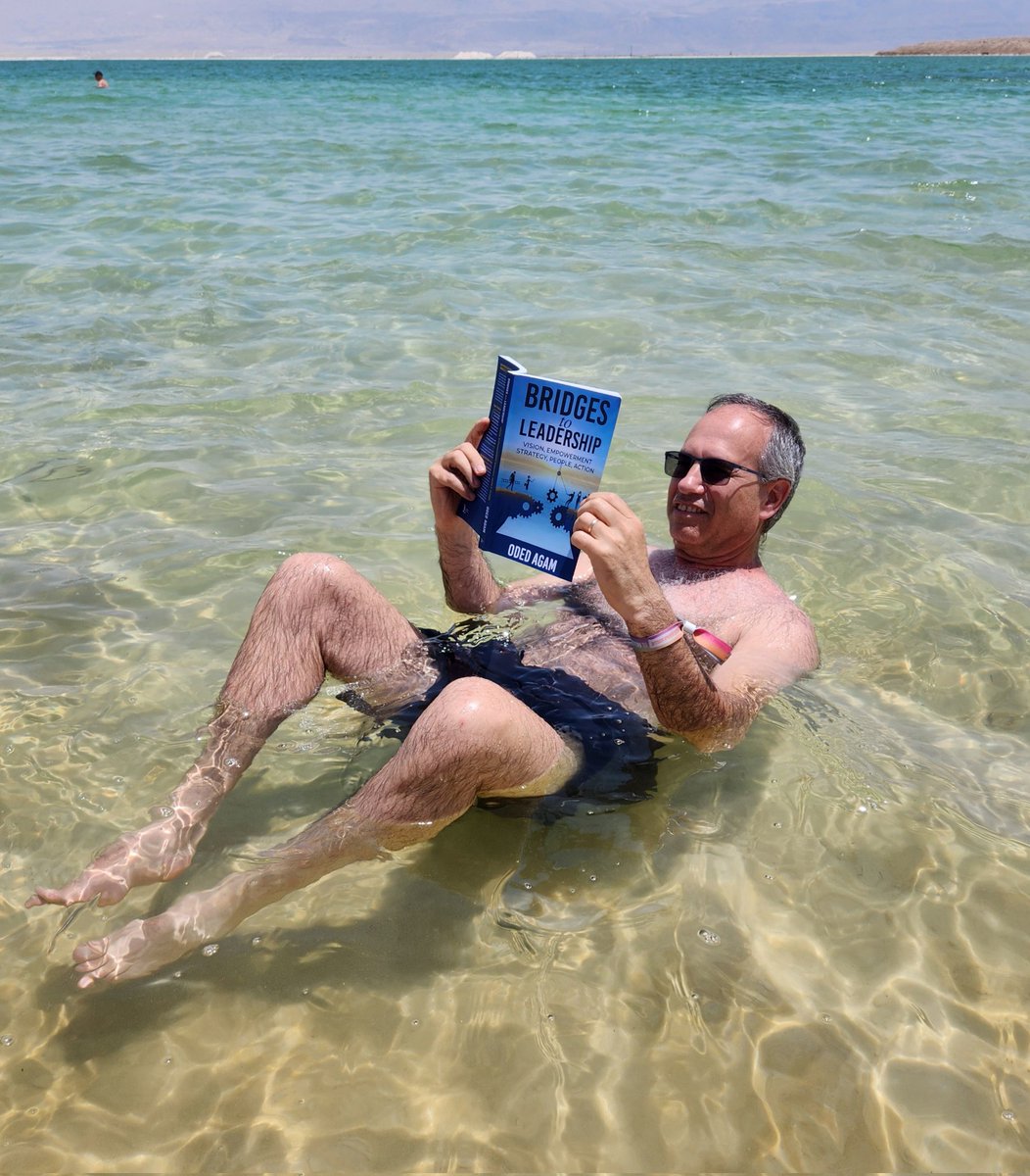 OdedAgam's tweet photo. You can read about leadership even when you're floating in the Dead Sea.

Grab your copy of BRIDGES to LEADERSHIP on Amazon:
https://t.co/eqh1mPHZTv

#Kindle #Leadership #Innovation #BRIDGEStoLEADERSHIP #VentureCapital #Management #Books #HighTech https://t.co/5d6tyUwSQ7