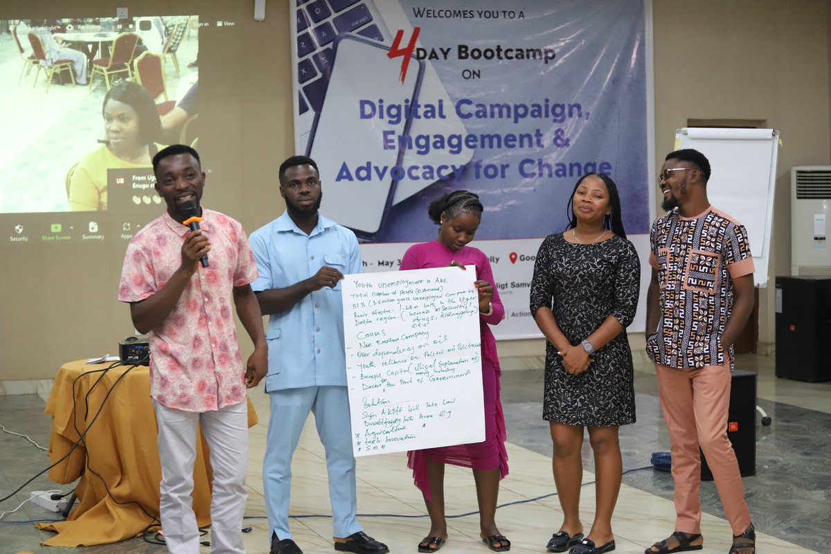 Photo Highlights: Bootcamp 3.0 ignites with interactive sessions as the youth define goals, strategize, and champion a brighter future! #YouthEmpowerment #DigitalAdvocacy #ActionAidNG #GlobalPlatforms