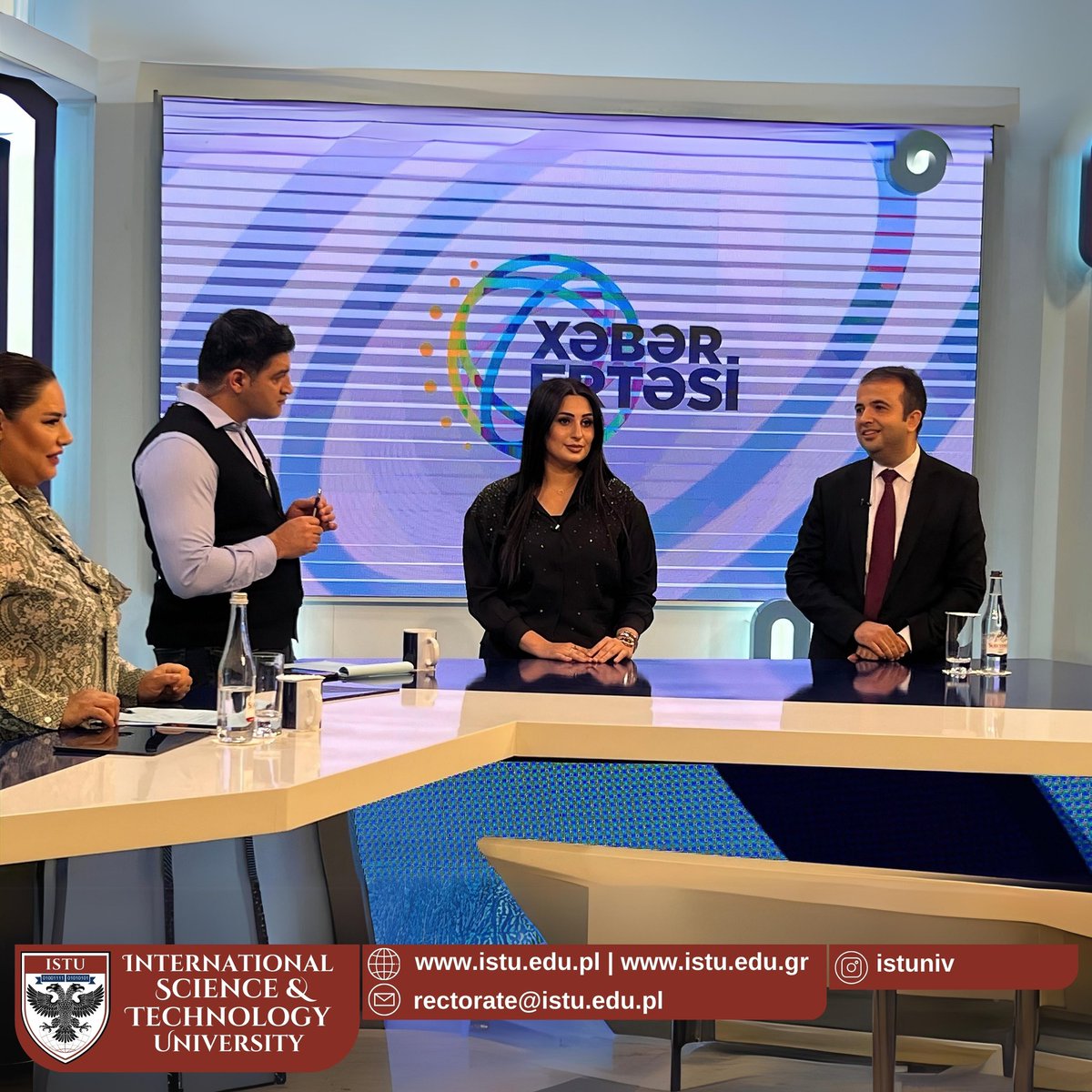 We were the live broadcast guest of Xəzər TV, one of the leading channels of Azerbaijan. We provided detailed information about ISTU to the viewers and candidate student on television.

#EducationNews
#DistanceLearning 
#HigherEducation
#ISTU