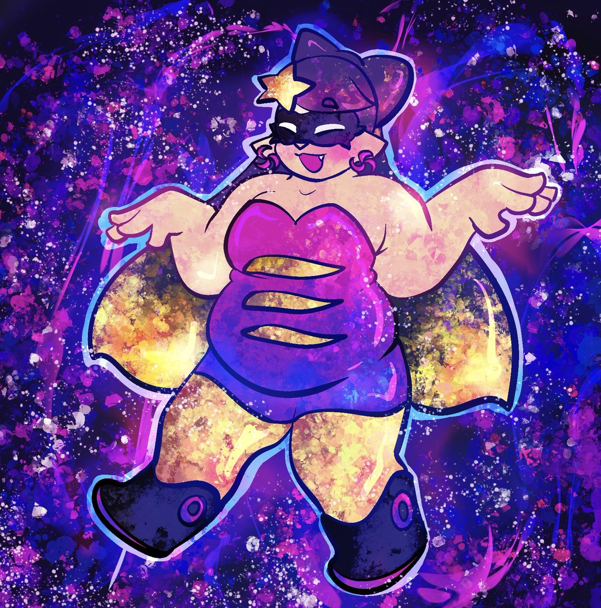 Someone com'd me for a Callie with a space theme and oh my god I adore the results 😭