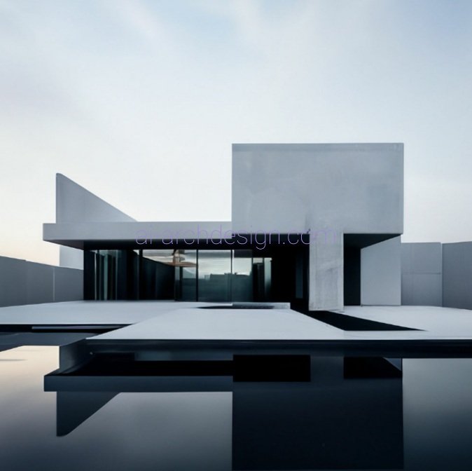 Minimalism in urban architecture #aiarchitecture #aiarchdesign #aihouse