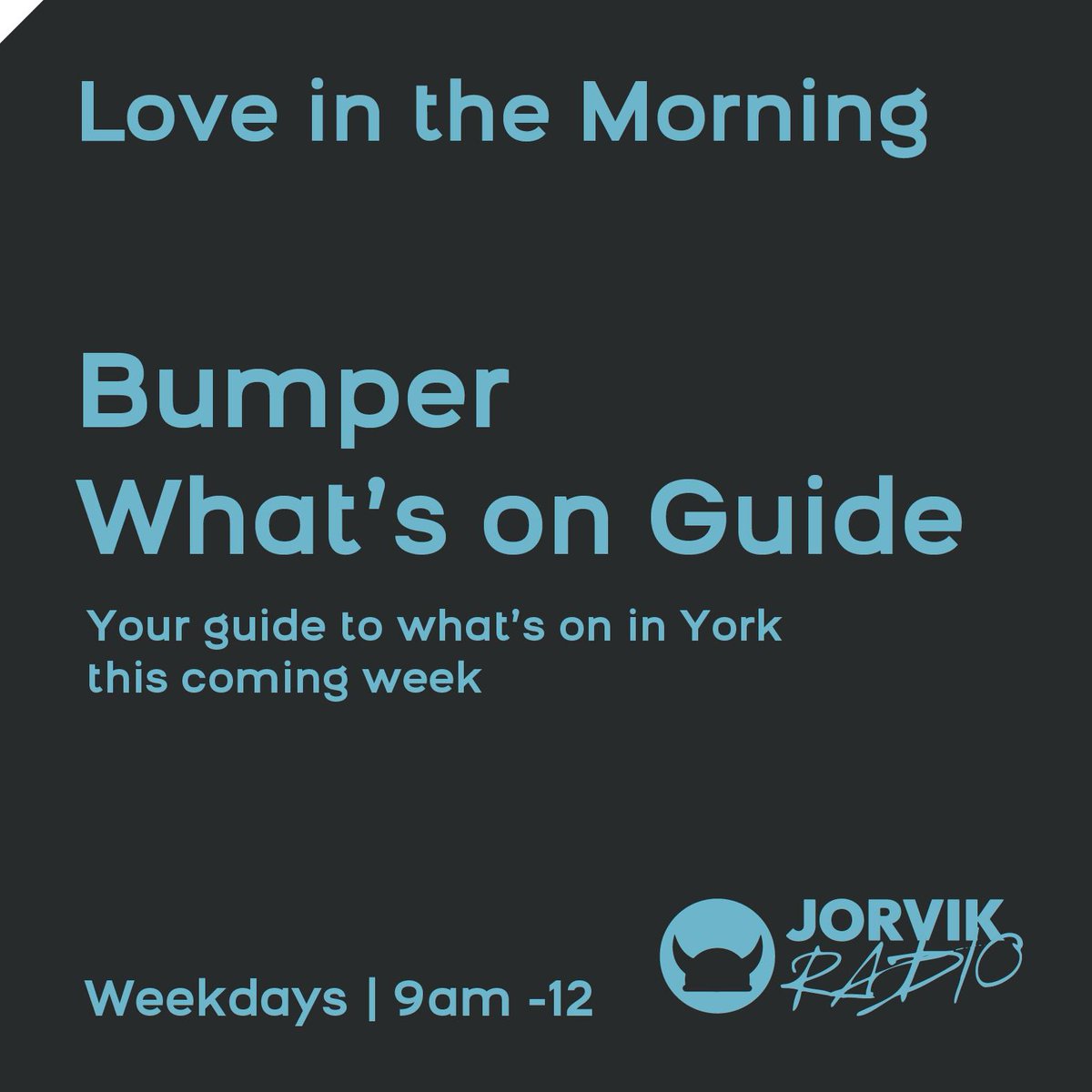 Your indispensable guide to all the great things to see and do across the York area over the coming Bank Holiday weekend - covered on the Bumper What's On Guide this morning from 11.20am... Tune in on 94.8FM & jorvikradio.com/player/
